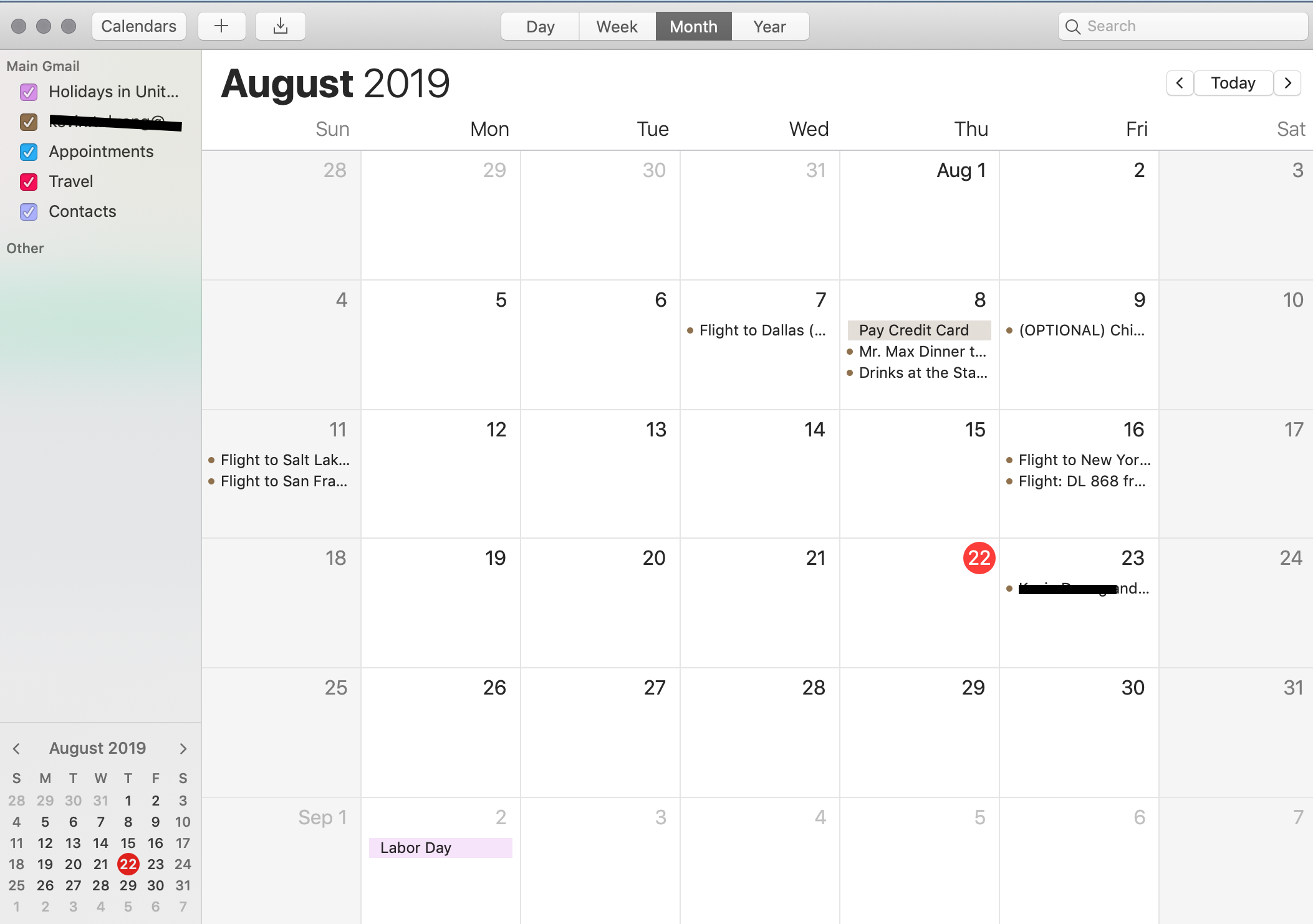 issues with calendar for mac and gmail calendars